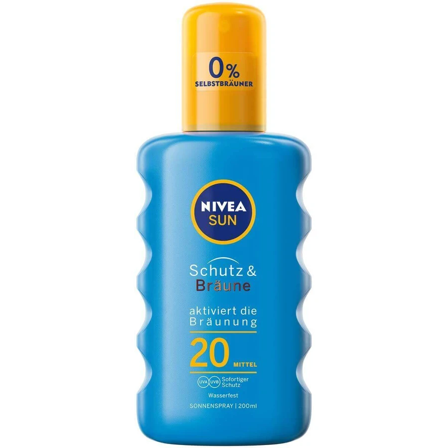 Nivea Sun, Сонцезахисний спрей, SPF 20, 200 мл: ціни та характеристики