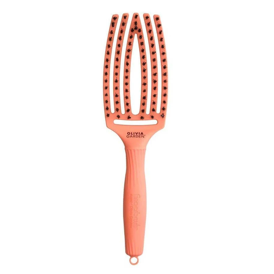 Расческа для волос Olivia Garden FingerBrush Combo Medium Coral: цены и характеристики