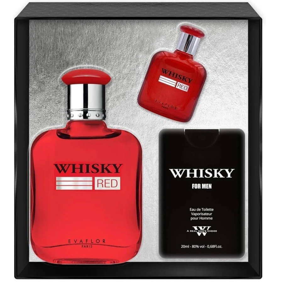 Evaflor Whiskey Red Туалетная вода, 100 мл + Туалетная вода, 10 мл + Туалетная вода, 20 мл: цены и характеристики