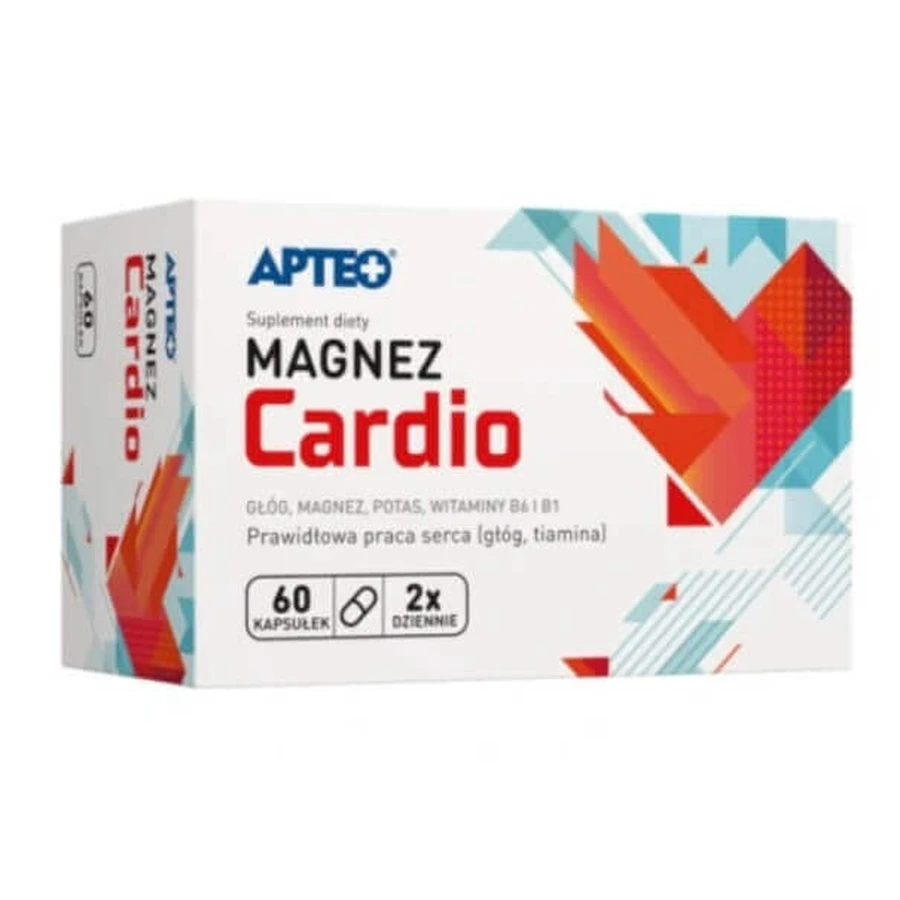 Apteo Magnesium + Vitamin B6 Cardio, 60 капсул: ціни та характеристики
