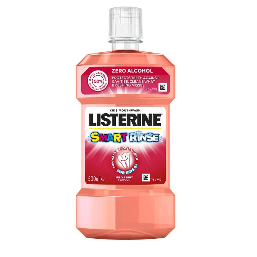 Детский ополаскиватель для полости рта Listerine Smart Rinse с ягодным вкусом, 500 мл: цены и характеристики