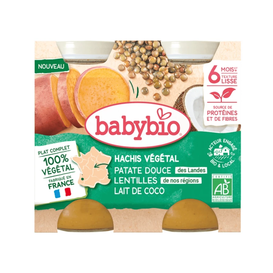 Органический овощной фарш, 6 месяцев+, 2х200 г, Babybio: цены и характеристики