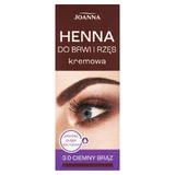 Кремовая хна для бровей и ресниц Joanna Henna 3.0 Темно-коричневый, 15 мл