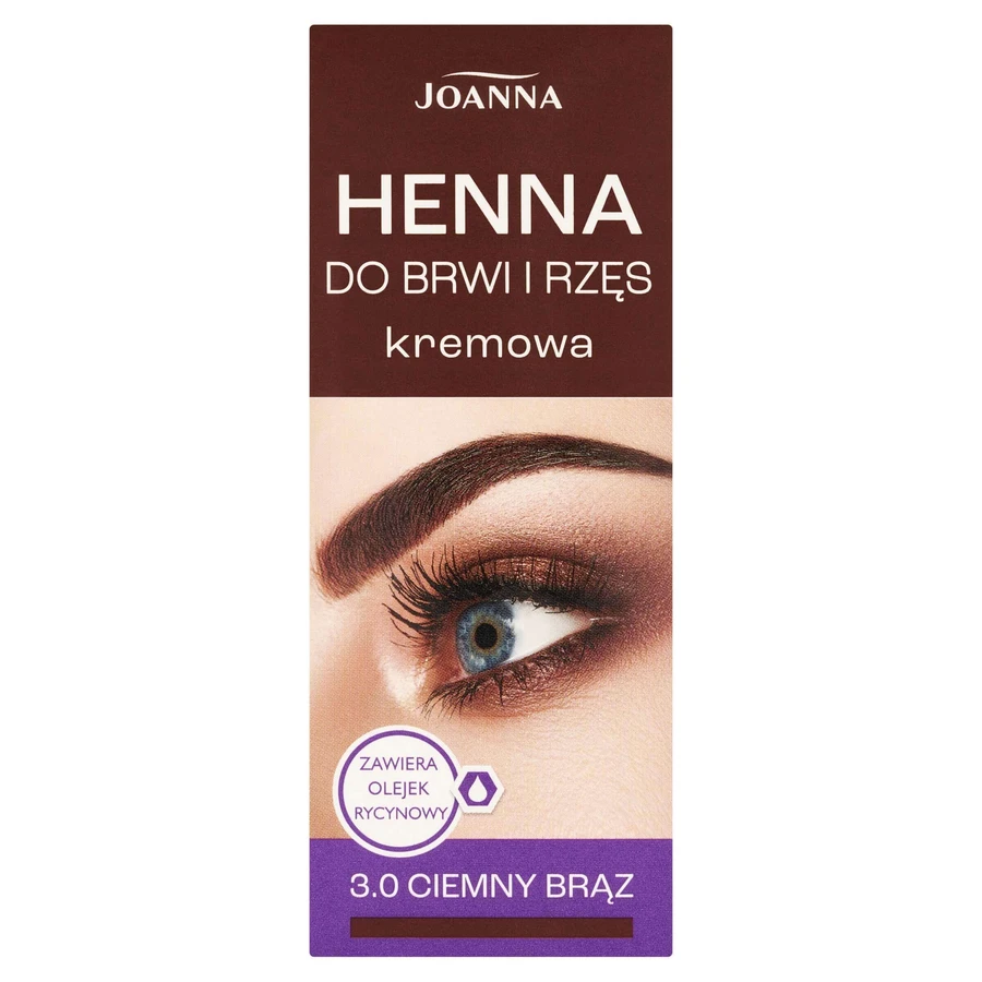 Кремовая хна для бровей и ресниц Joanna Henna 3.0 Темно-коричневый, 15 мл: цены и характеристики