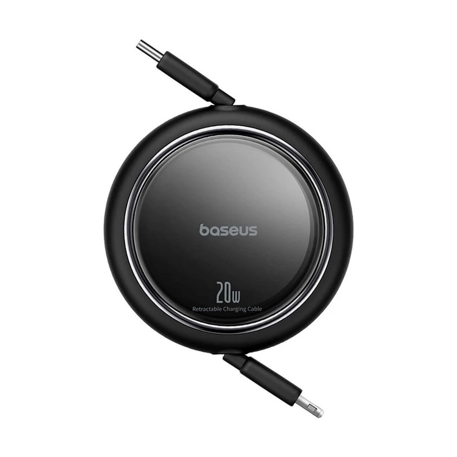 Выдвижной кабель Baseus Free2Pull USB-C/Lightning 20 Вт, 1 м, черный: цены и характеристики