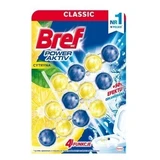 Bref, WC Power Aktiv, вешалка для туалета, лимон, 3 x 50 г