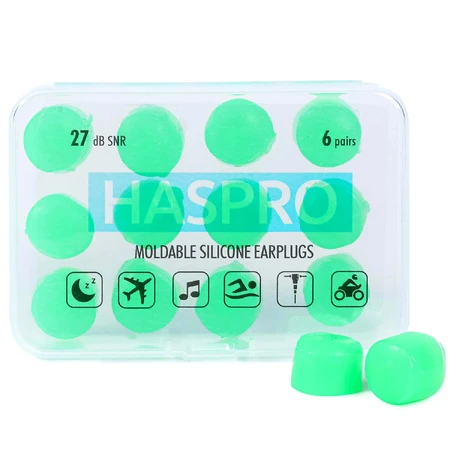 Haspro, dopuri de urechi turnate cu aloe vera, 12 bucăți: цены и характеристики
