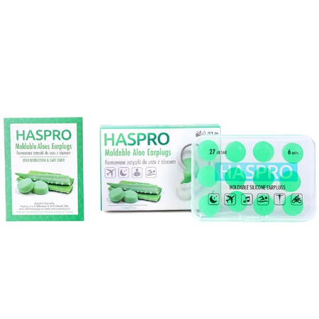 Haspro, dopuri de urechi turnate cu aloe vera, 12 bucăți: цены и характеристики