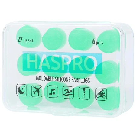 Haspro, dopuri de urechi turnate cu aloe vera, 12 bucăți: цены и характеристики
