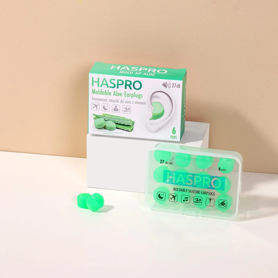 Haspro, dopuri de urechi turnate cu aloe vera, 12 bucăți: цены и характеристики