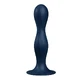 Дилдо Satisfyer Double Ball-R с шариками гейши, тёмно-синее, 1 шт.