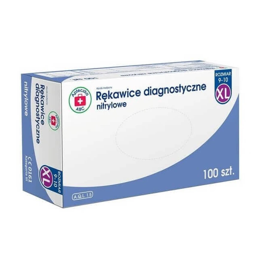 Набор нитриловых смотровых перчаток ABC First Aid, размер XL, 100 шт.: цены и характеристики