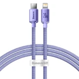 Кабель Baseus CAJY000205 Lightning - USB-C PD, 20 Вт, 480 Мбит/с, 1,2 м, фиолетовый