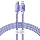 Кабель Baseus CAJY000205 Lightning - USB-C PD, 20 Вт, 480 Мбит/с, 1,2 м, фиолетовый