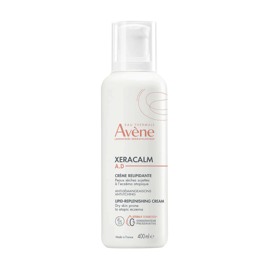 Avene XeraCalm A.D kit, cremă de refacere a lipidelor pentru față și corp, piele foarte uscată, atopică și cu mâncărimi, 400 ml + ulei de curățare de refacere a lipidelor, 400 ml: цены и характеристики