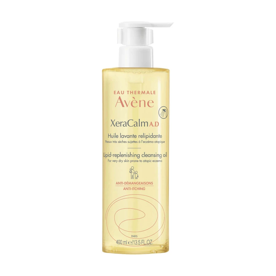 Avene XeraCalm A.D kit, cremă de refacere a lipidelor pentru față și corp, piele foarte uscată, atopică și cu mâncărimi, 400 ml + ulei de curățare de refacere a lipidelor, 400 ml: цены и характеристики