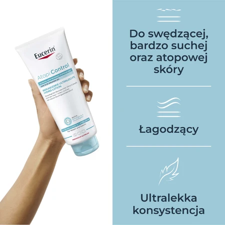 Eucerin AtopiControl, гідро-емульсія заспокійлива, 400 мл: ціни та характеристики