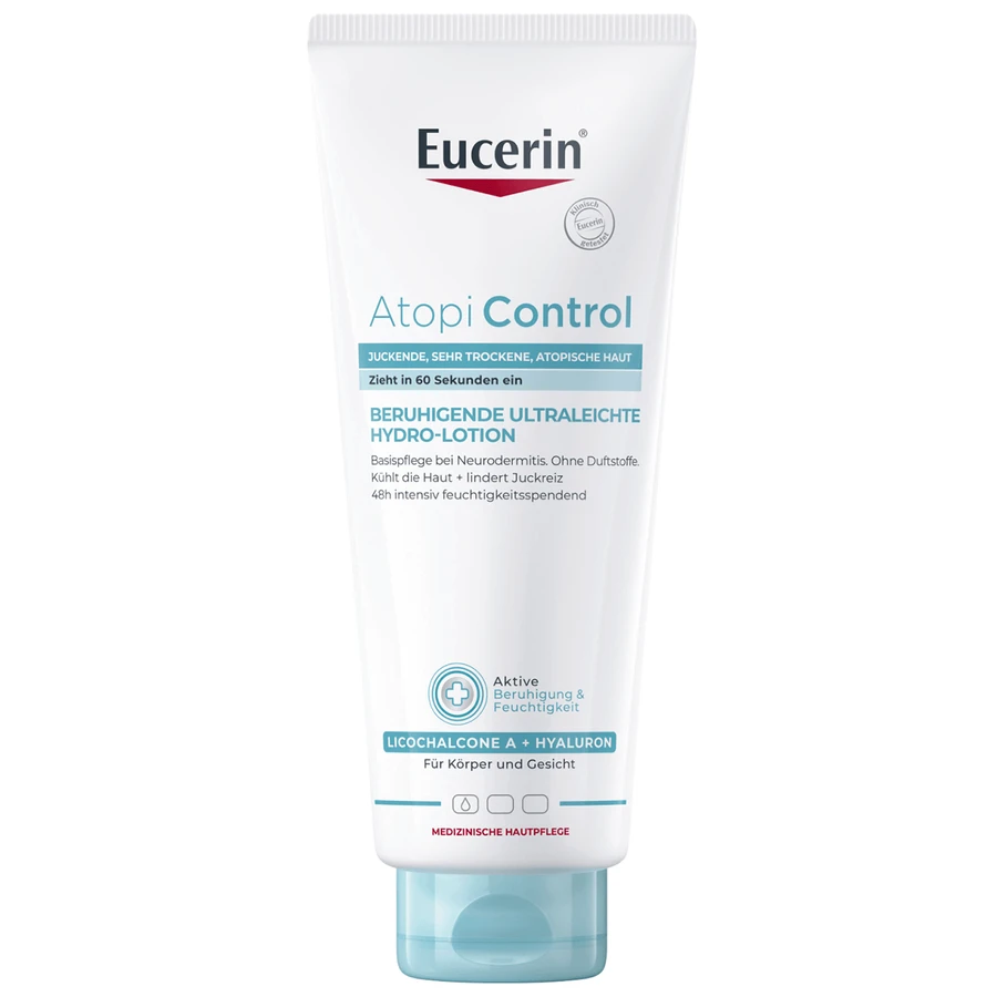 Eucerin AtopiControl, гідро-емульсія заспокійлива, 400 мл: ціни та характеристики