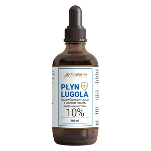 Lichid Lugol 10%, soluție apoasă de iod cu iodură de potasiu, 100 ml