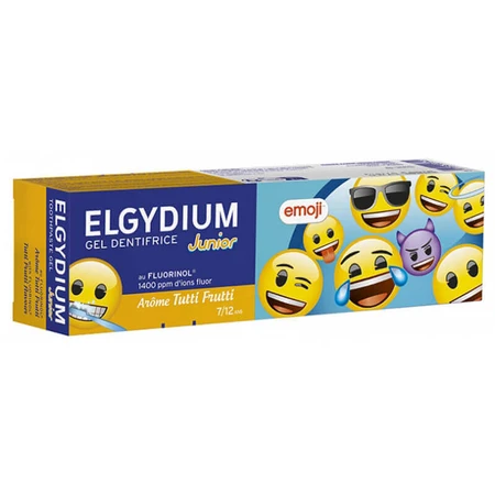 Elgydium Junior Emoji, pastă de dinți gel pentru copii, Tutti-frutti, 7-12 ani, 50 ml: цены и характеристики