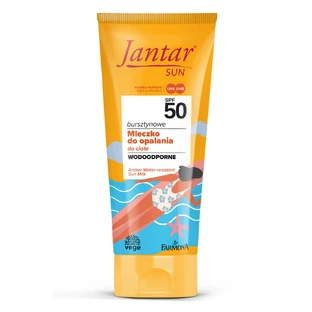 Farmona Jantar Sun, янтарный лосьон для загара, водостойкий, SPF 50, 200 мл