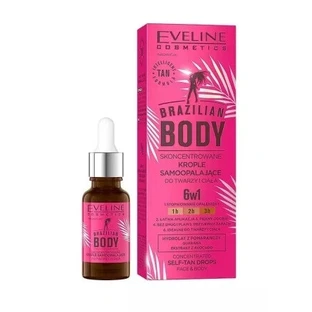 Eveline Brazilian Body Концентрированные капли для автозагара для лица и тела, 18 мл