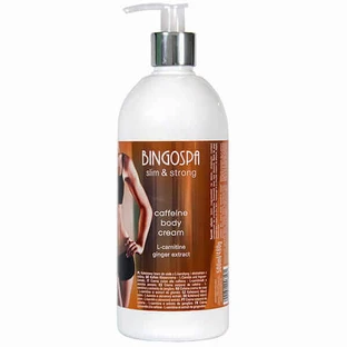 BingoSpa Slim & Strong кофеїновий крем для тіла з L-карнітином і імбиром, 500 мл