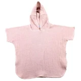 Муслінове пончо з капюшоном, 2-3 роки, рожевий, Baltic Bebe