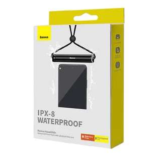 Водонепроникний корпус Baseus AquaGlide BS-PC030 IPX8 із циліндричною застібкою - чорний