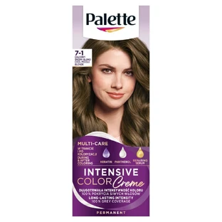 Крем-краска для волос Palette 7-1, холодный средне-русый