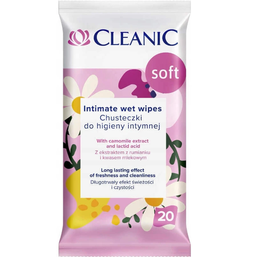 Влажные салфетки для интимной гигиены Cleanic Soft, 20 шт.: цены и характеристики