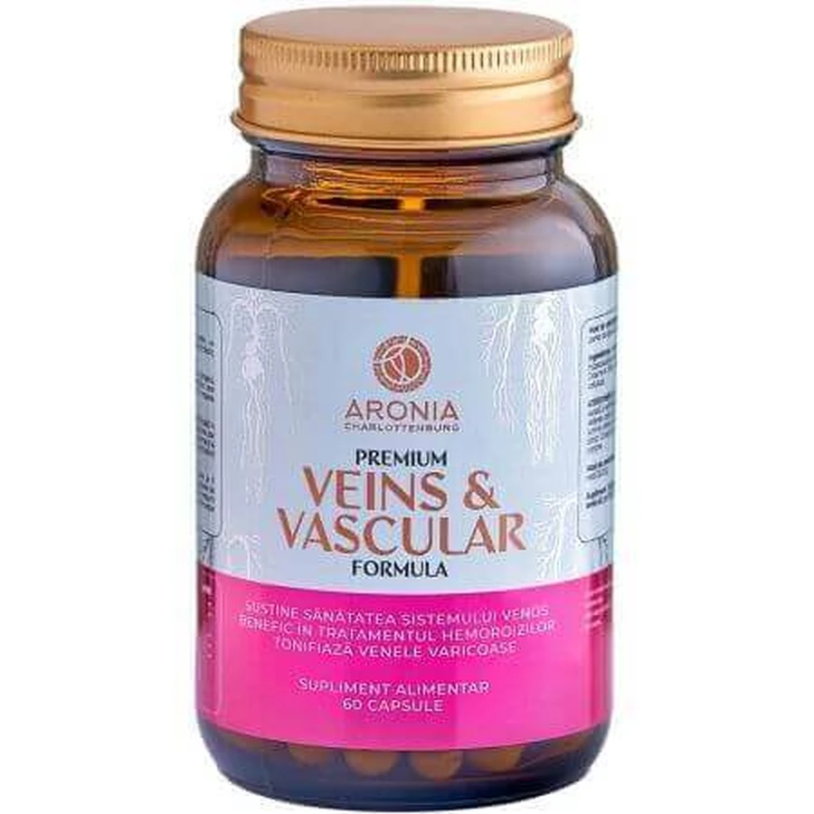Veins & Vascular Formula Premium, 60 капсул, Aronia Charlottenburg: цены и характеристики