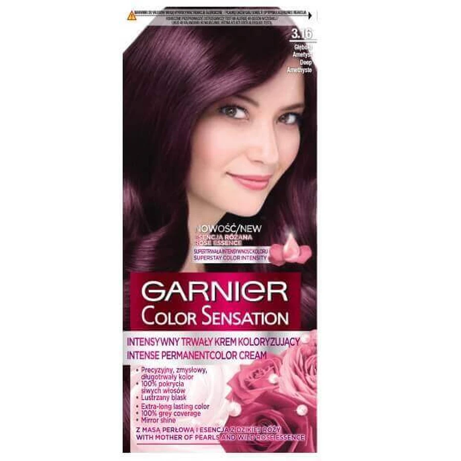 Крем-фарба для волосся Garnier Color Sensation 3.16 Deep Amethyst: ціни та характеристики