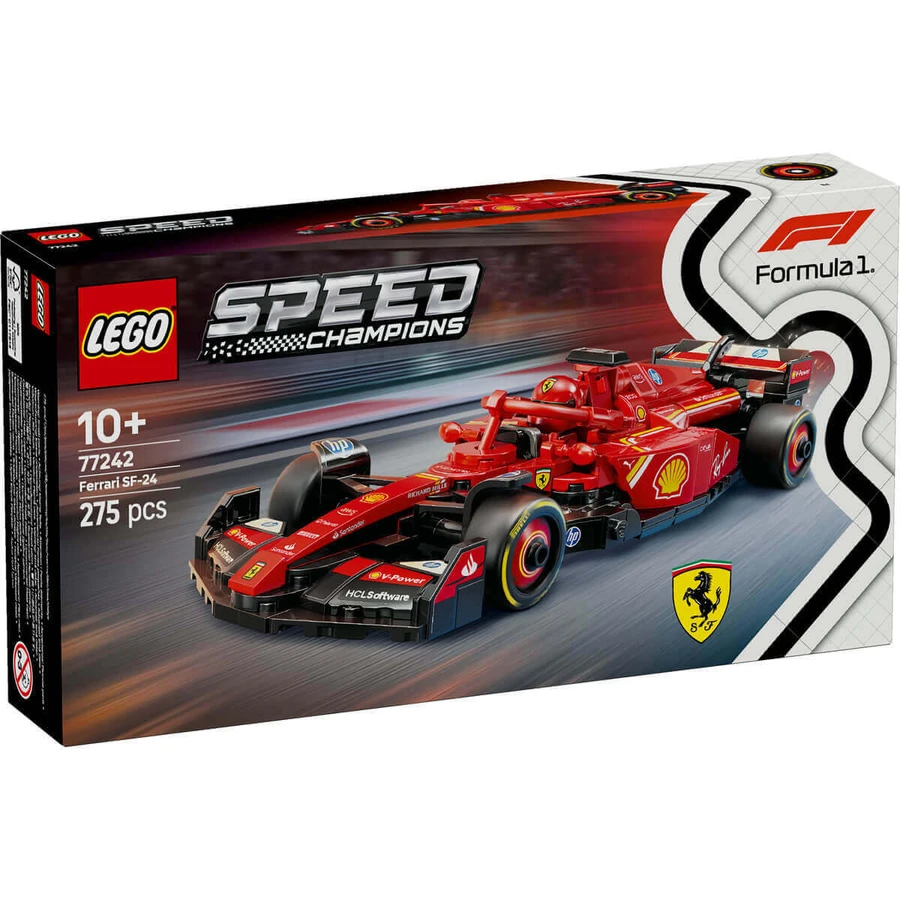 Гоночний автомобіль F1 Ferrari SF-24 Чемпіони швидкості, +10 років, 77242, Lego: ціни та характеристики