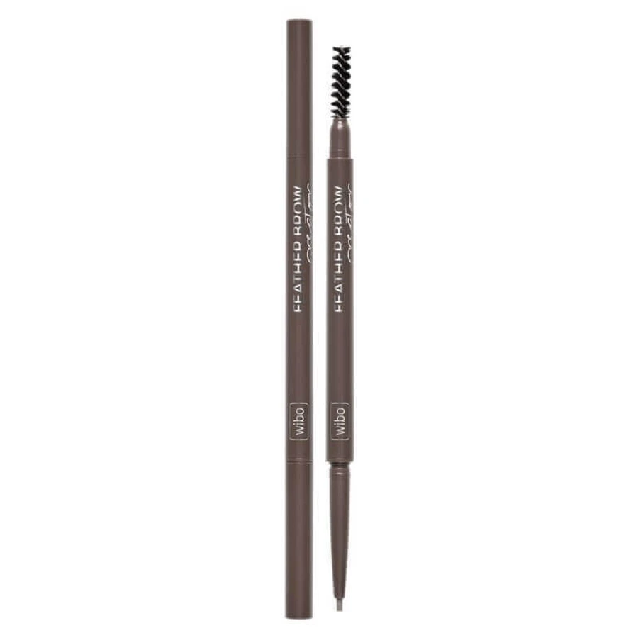 Карандаш для бровей Wibo Feather Brow Creator с кисточкой, мягкий коричневый: цены и характеристики