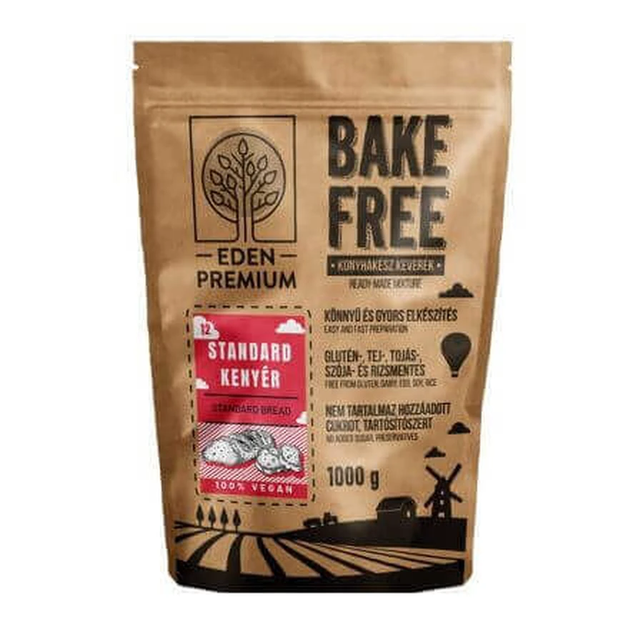 Безглютеновая мучная смесь для стандартного хлеба Bake-Free, 1000 г, Naturking: цены и характеристики