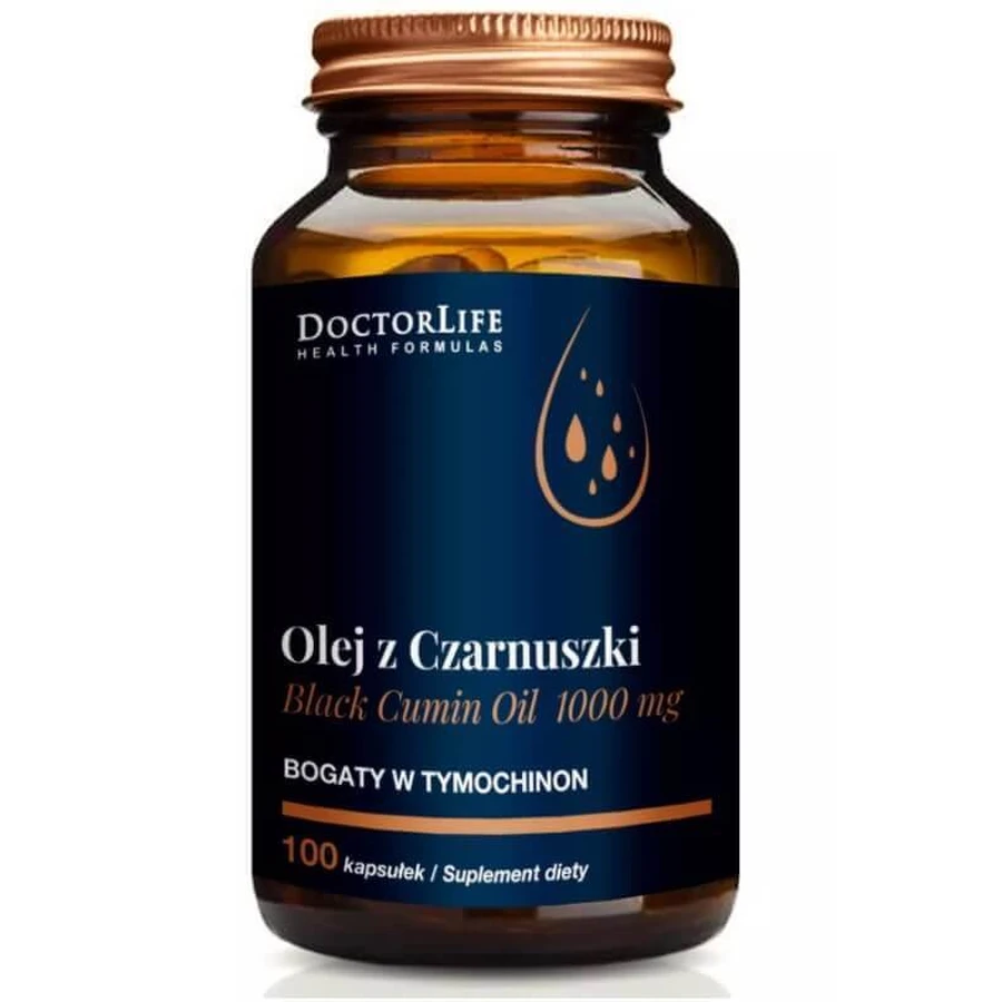 Масло черного тмина Doctor Life 1000 мг, 100 капсул: цены и характеристики