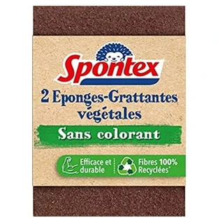 Spontex, губка для мытья посуды без красителя, 2 шт.