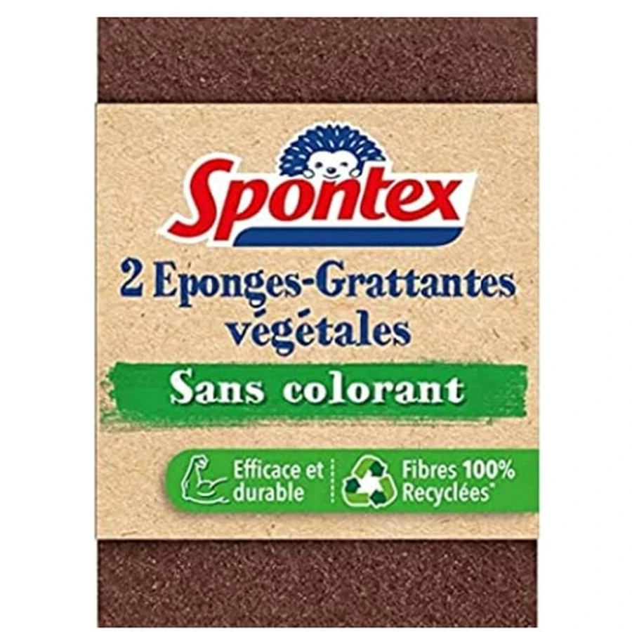 Spontex, губка для мытья посуды без красителя, 2 шт.: цены и характеристики