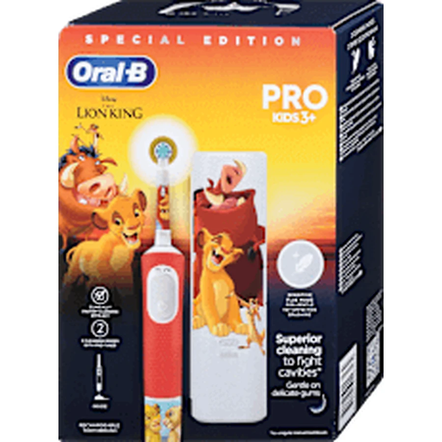 Oral-B Электрическая зубная щетка Oral-B Pro Kids Lion King*timber green 1 л, 1 шт.: цены и характеристики