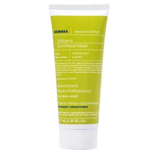Korres Santorini Grape Skin Reset Mask Очищаюча та розгладжувальна маска для обличчя, 70 мл