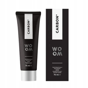Відбілююча чорна зубна паста Woom Carbon+ з активованим вугіллям, 75 мл