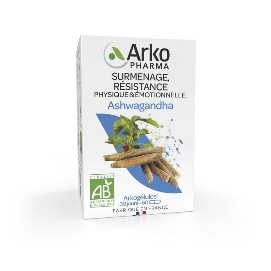 Ашваганда Arkopharma Arkocapsule Ashwagandha Bio Overload, 60 капсул: ціни та характеристики