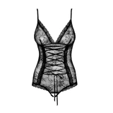 Боді Obsessive Slevika Teddy Alluring Black S/M