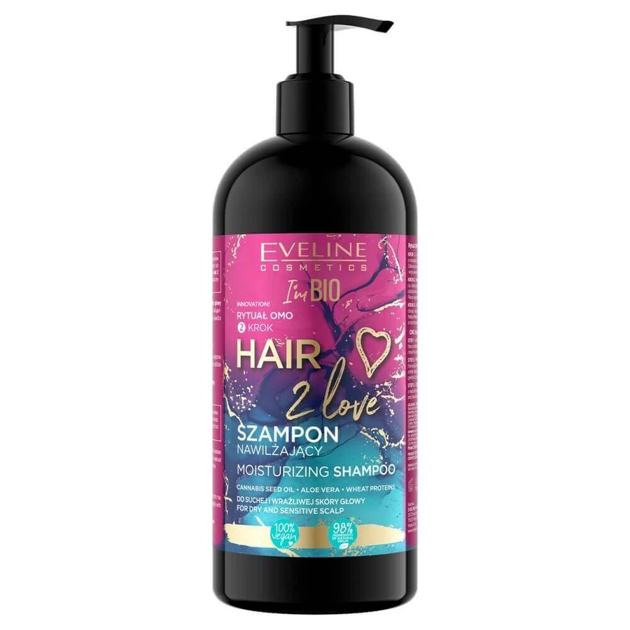 Зволожуючий шампунь Eveline Cosmetics Hair 2 Love, 400 мл: ціни та характеристики