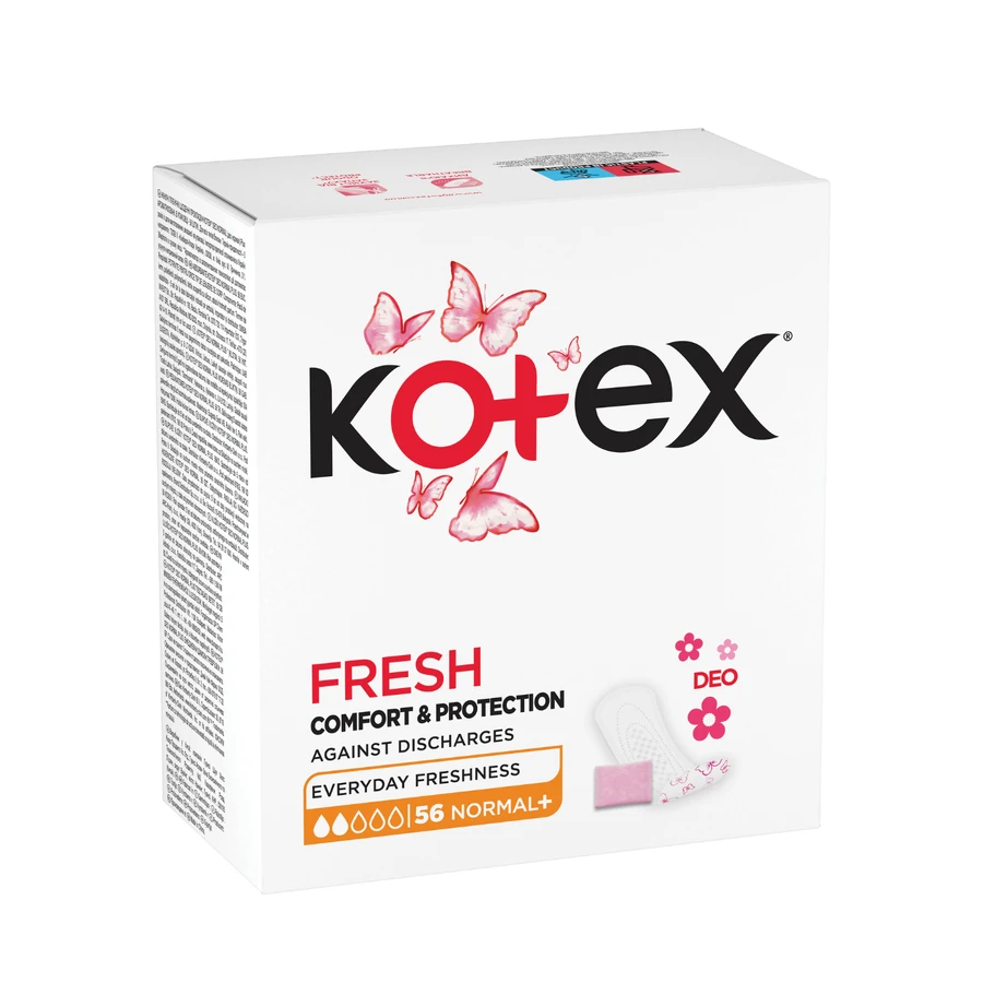Ежедневные прокладки Deo Normal Plus, 52 штуки, Kotex: цены и характеристики