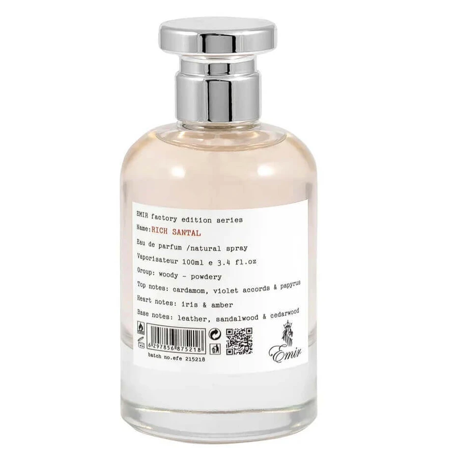 Парфумована вода Emir Rich Santal Factory Edition, 100 мл: ціни та характеристики