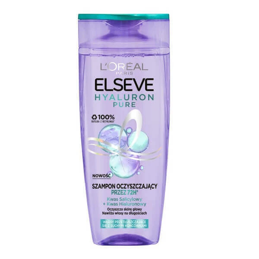 L Oreal Paris Elseve Hyaluron Pure Cleansing Shampoo, 400 мл: ціни та характеристики