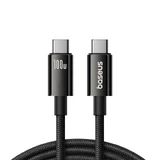 Кабель Baseus Tungsten Gold USB-C 3.2 / USB-C 3.2 100 Вт 4K 60 Гц 1,5 м - черный