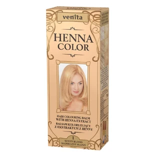 Venita Henna Color Herbal Coloring Balm with Henna Extract 1 Сонячний блондин, 75 мл